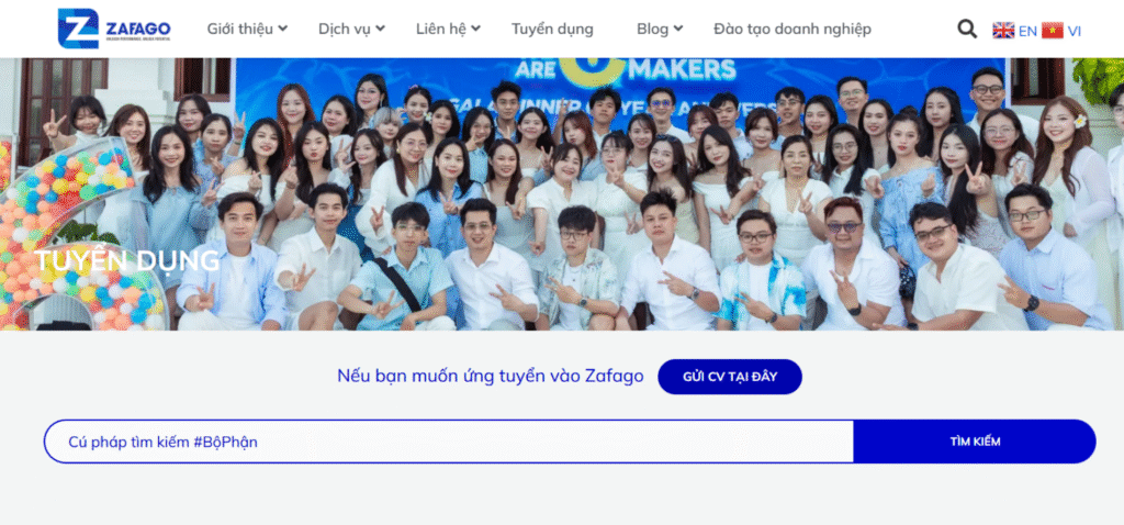 Tuyển dụng tại Zafago Agency